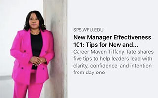 sps.wfu: New Manager Effectiveness 101: Tips for New and Returning People Leaders