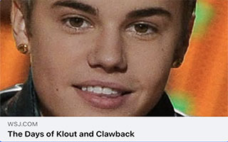 Wallstreetjournal:The Days of Clout and Clawback