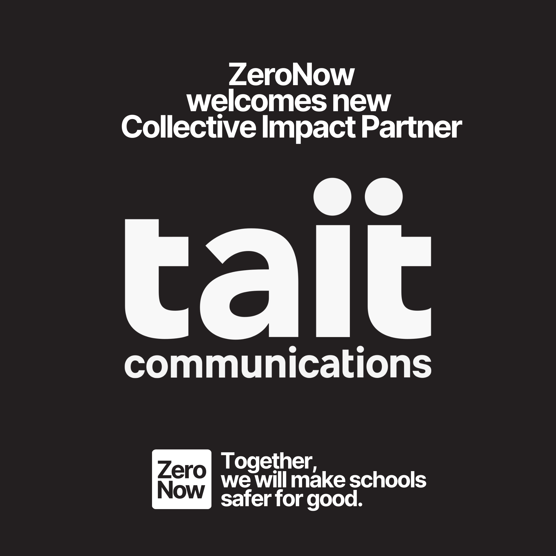 Tait Communications Joins as Collective Impact Partner