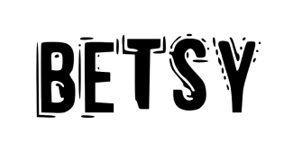 Logotipo da Betsy, uma das operações do Grupo DRK, que utiliza a Quansa para oferecer flexibilidade financeira em suas diversas operações de alimentação.