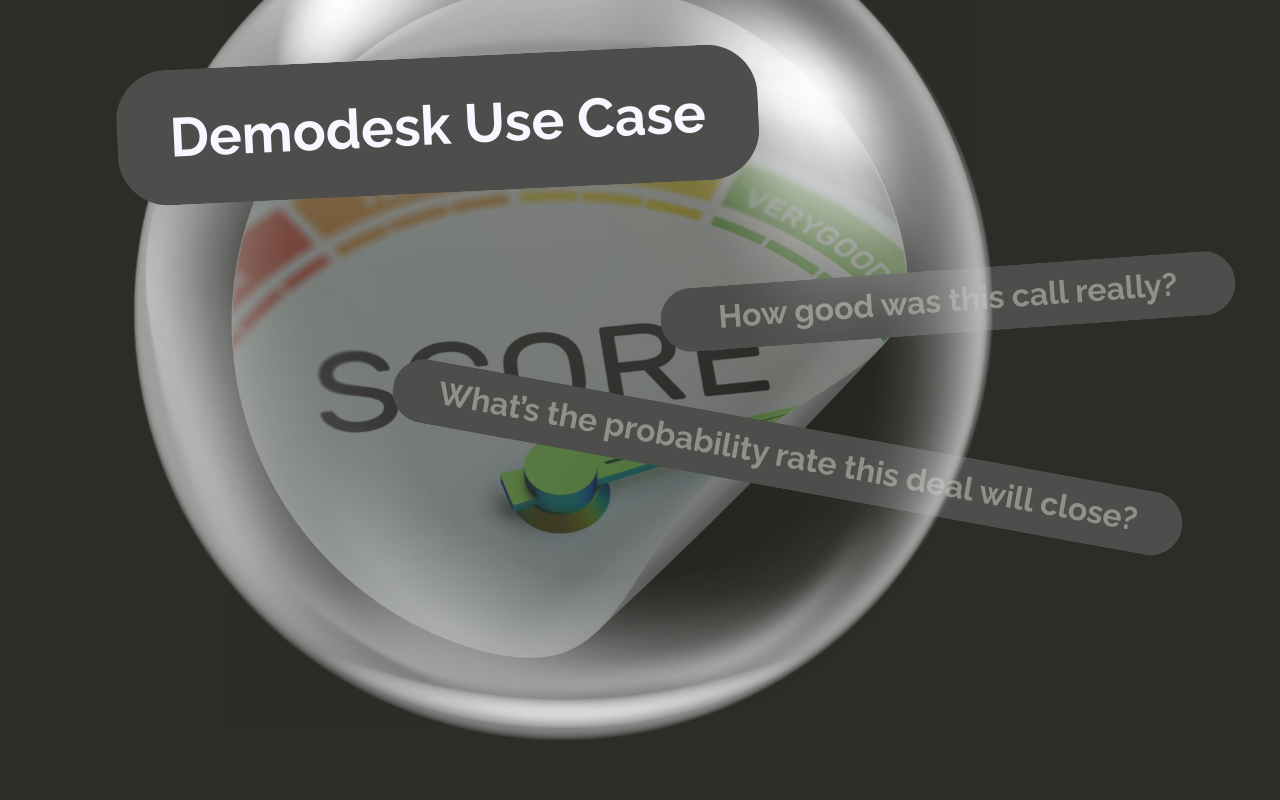 Automated Deal Scoring: How Demodesk Uses AI-Powered MEDDIC Analysis to Transform Their Own Sales Pipeline