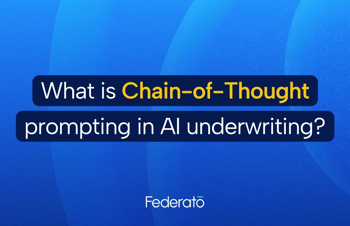 What is Chain-of-Thought prompting in AI underwriting?