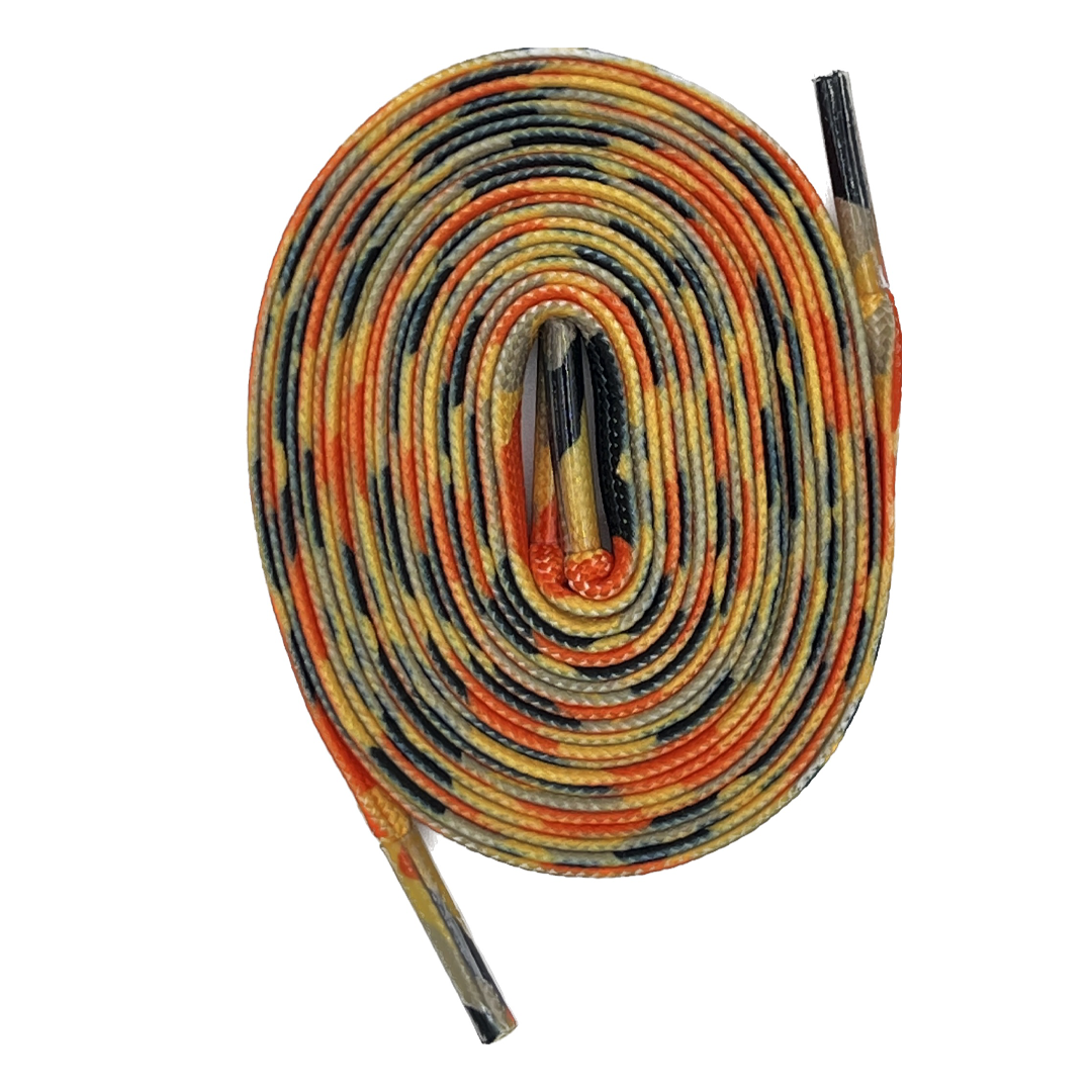 Safety Camo Laces (Orange)