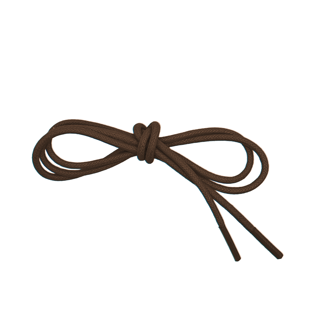 Dark Brown Round Wax Laces
