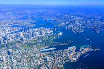 Sydney Harbour from above