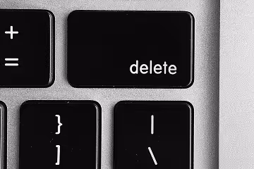 Delete button on a mac keyboard
