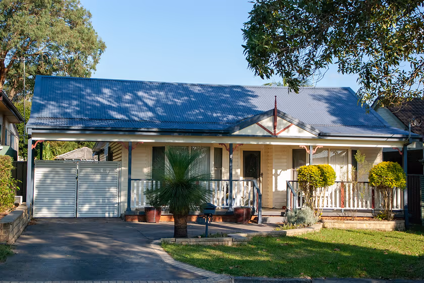 australian fibro house in Revesby suburb of Sydney