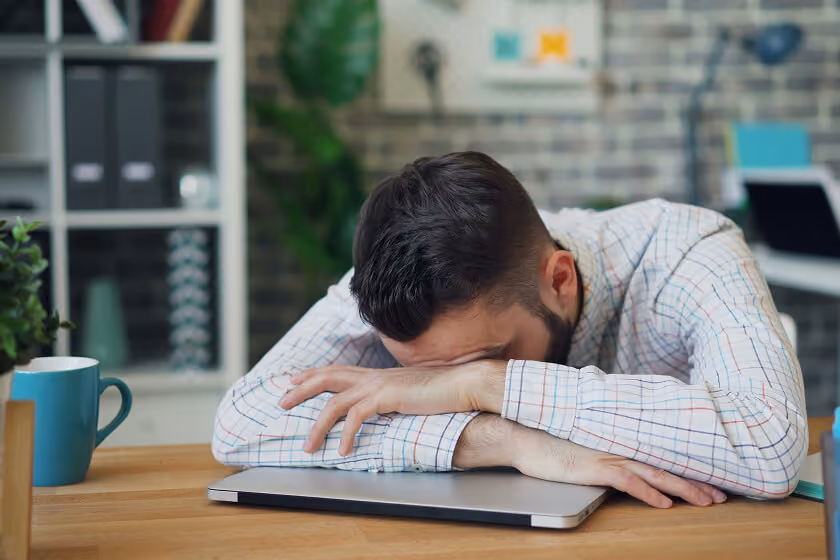 Frustrated person