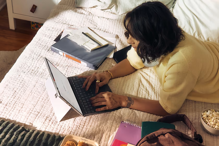 Woman planning using a tablet