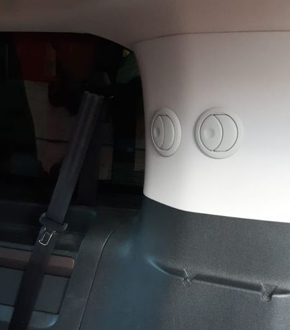 Bocchette dell'aria integrate Toyota Proace