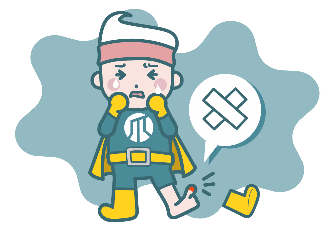 治療を受けるイメージイラスト