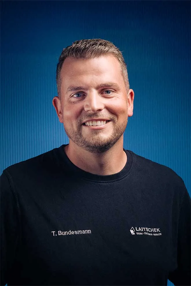 Porträt von Tommy Bundesmann, Metallbauer im Team von Laitschek