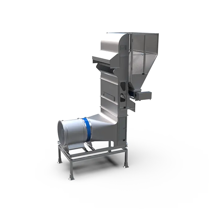 Vertical air cleaner without feeding shaker - 35 degree view 