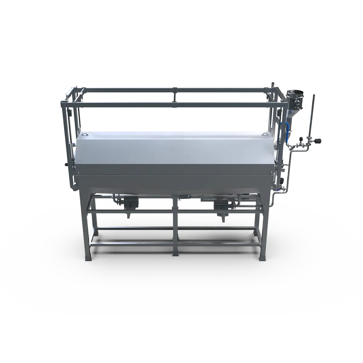 Drum blancher - stainless steel - Side view