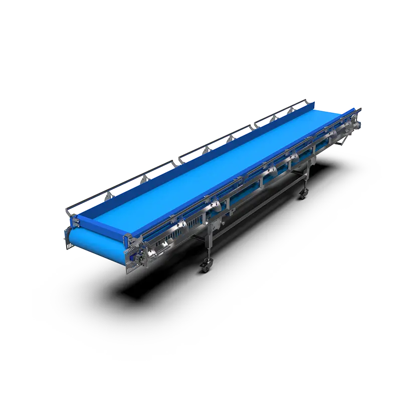 Hygienically designed trough belt - Open structure - Modular - from 35 degree angle