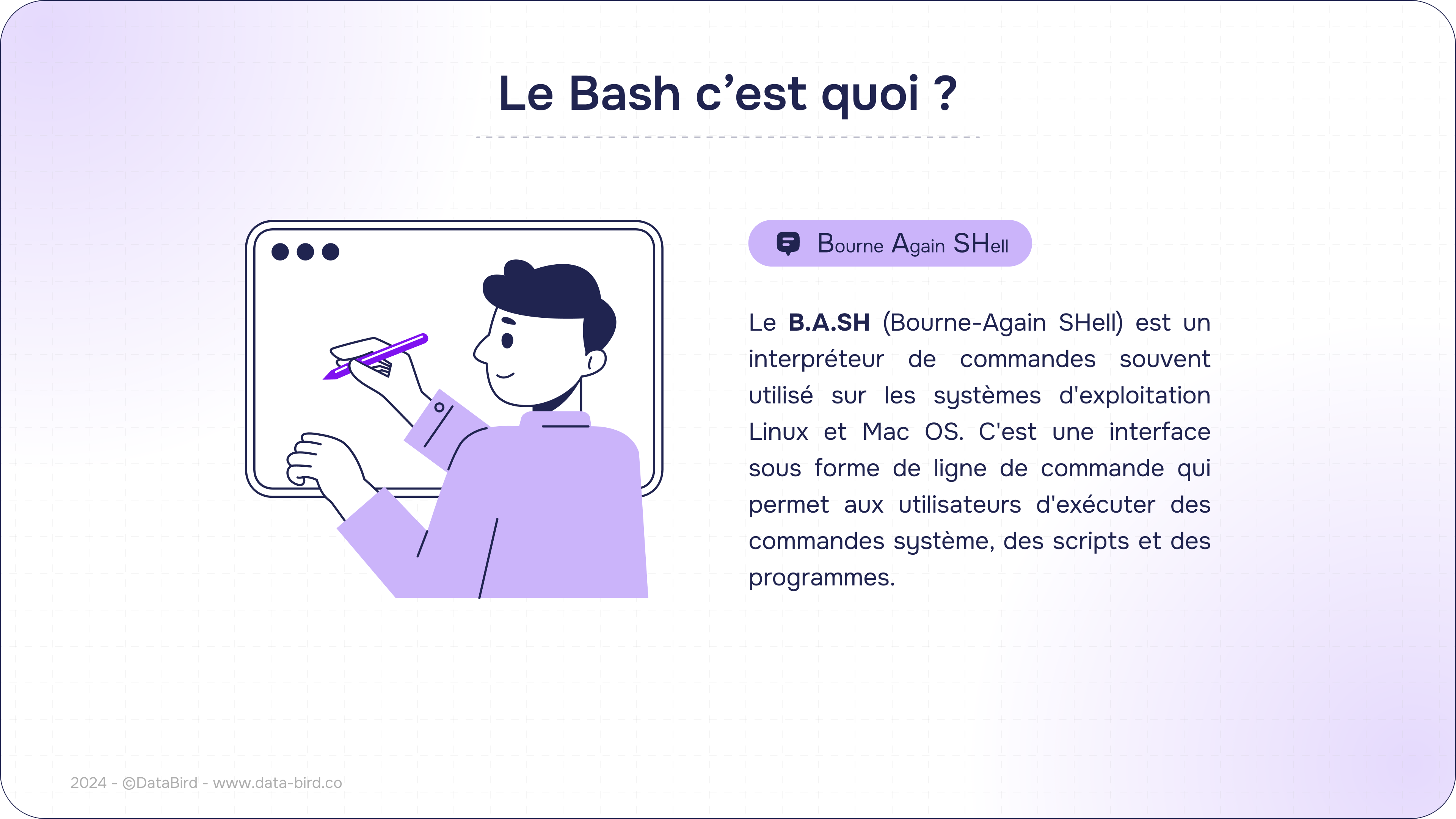 Image d'explication de ce qu'est le Bash