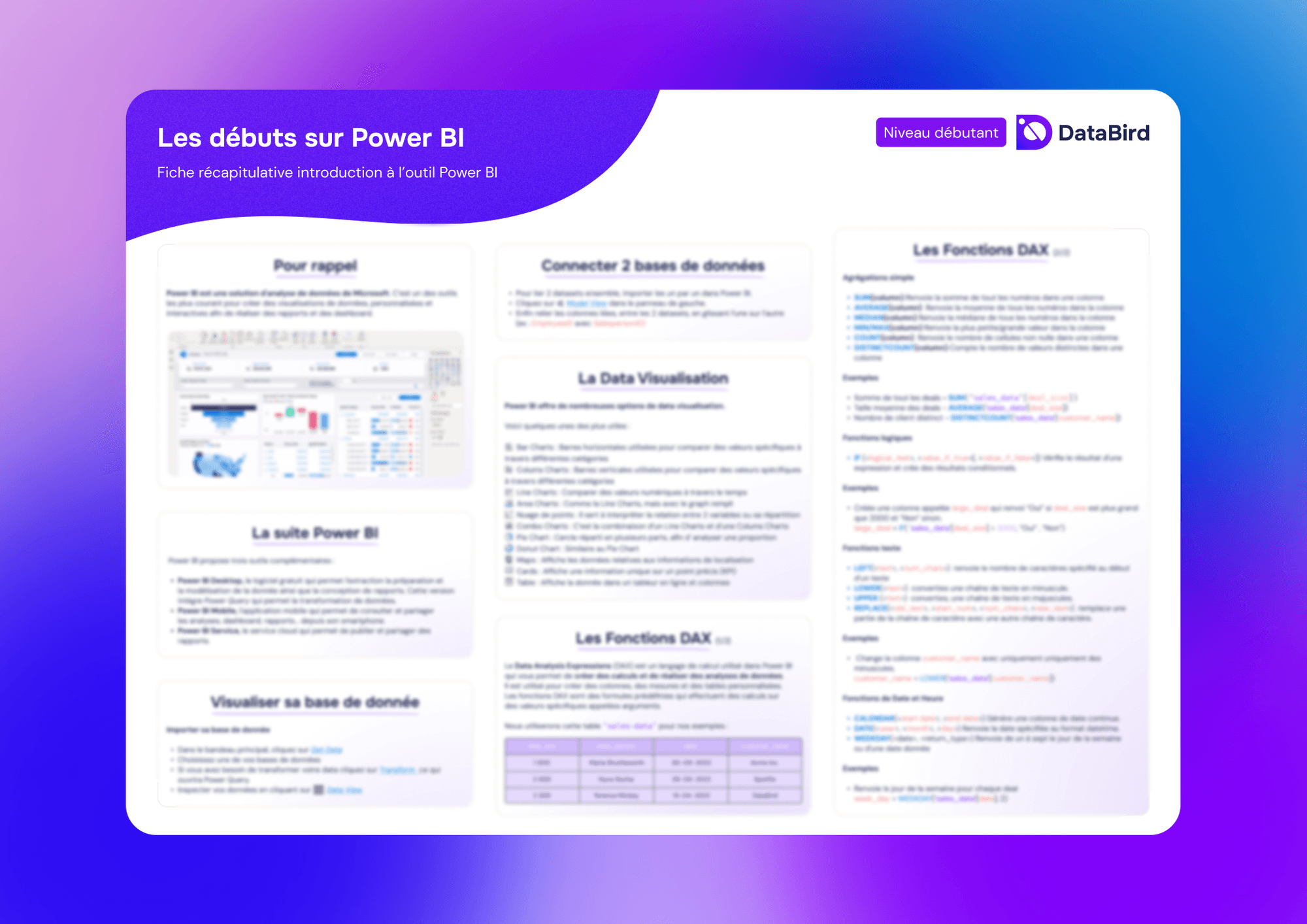 Cheat Sheets Power BI : astuces et DAX pour vos analyses