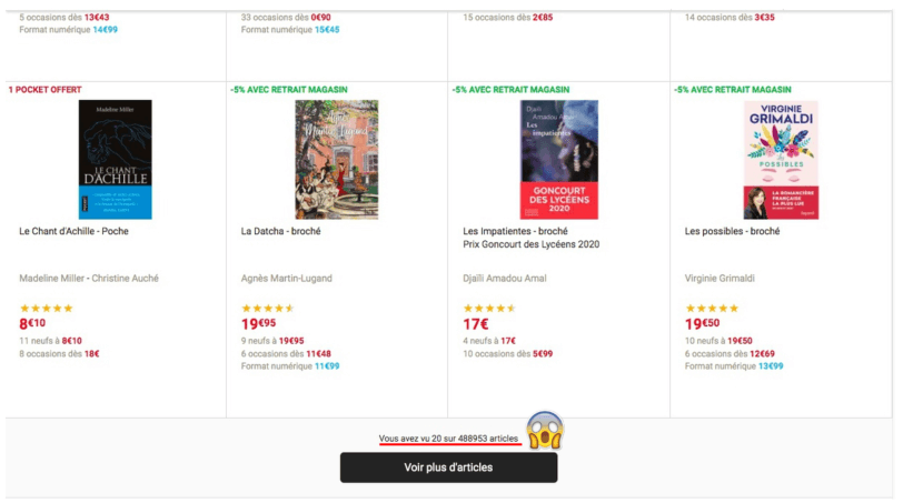Scraping du site de la fnac