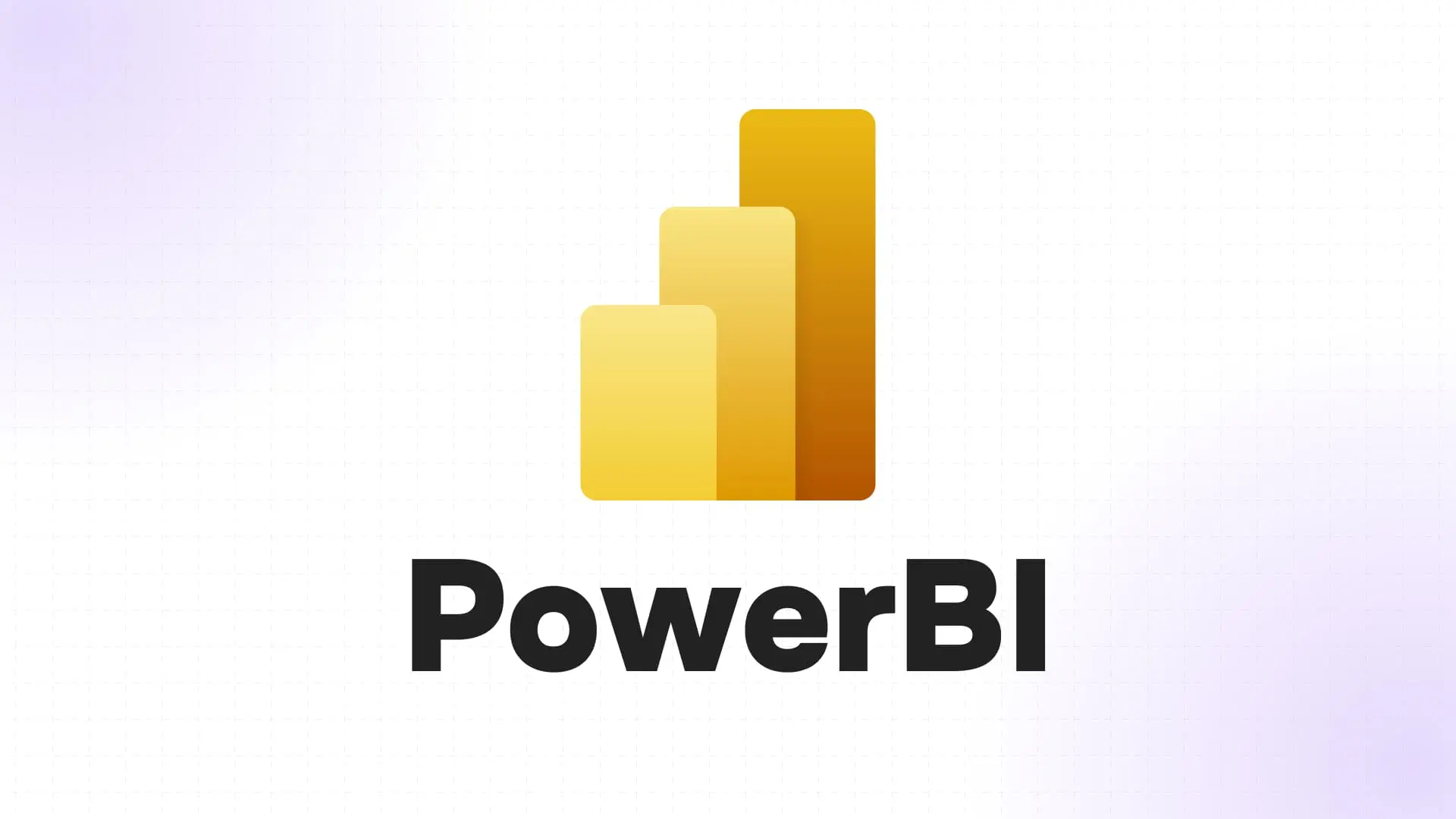 logo Power BI avec des barres graphiques jaunes sur fond blanc