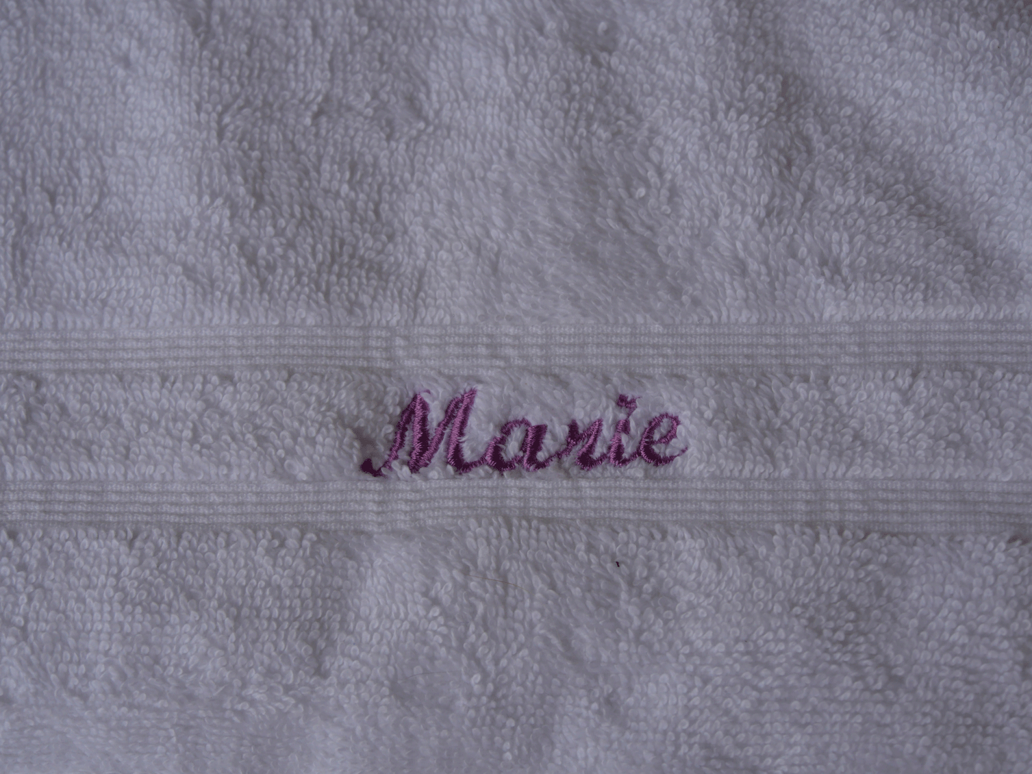 serviette de bain brodée "Marie"