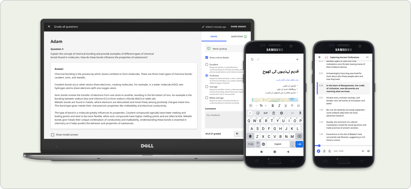 A screenshot of the coach reports in Kolibri