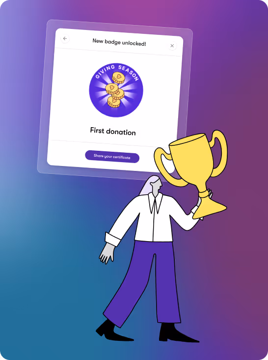 Aalto mobile app UI of home front door, confetti and the word Congratulations at the top and the home name below with the label of sold