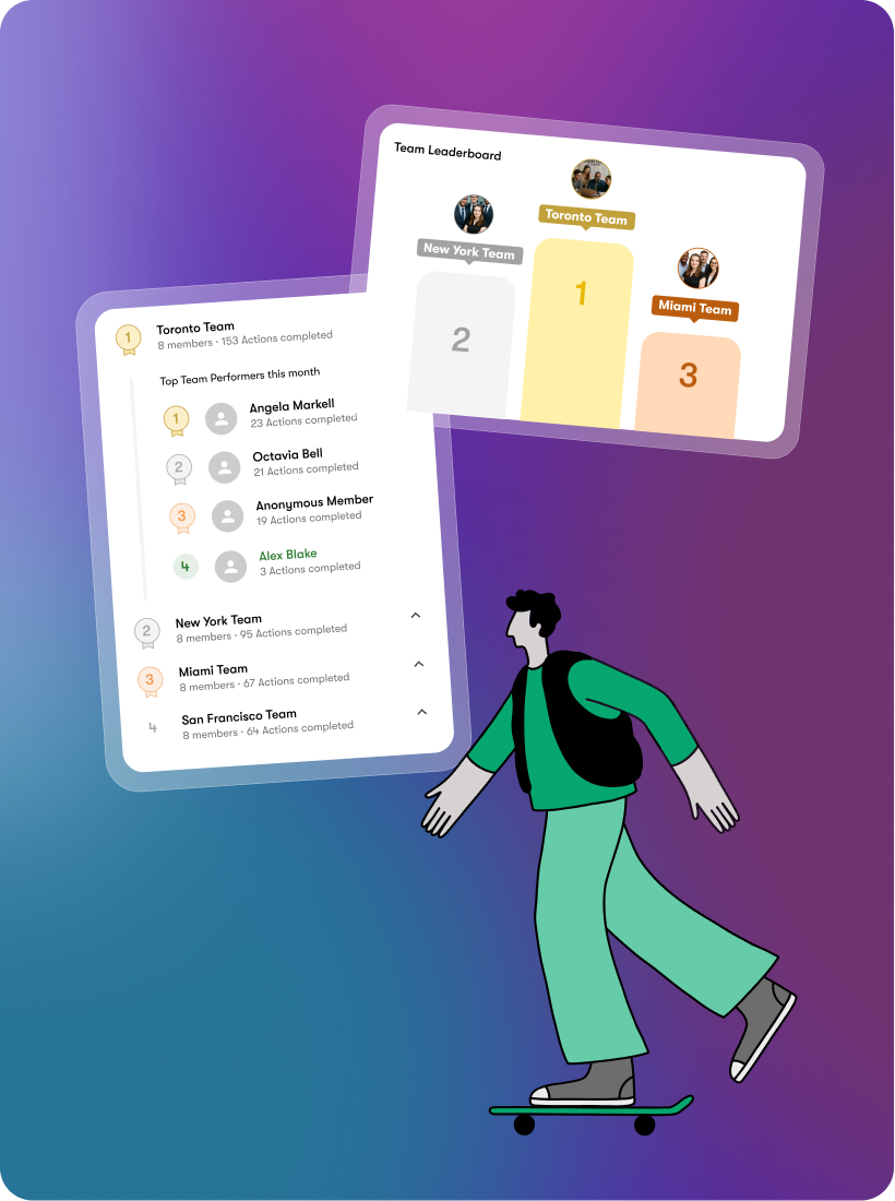 Mobile screen showing a kitchen with a virtual tour badge