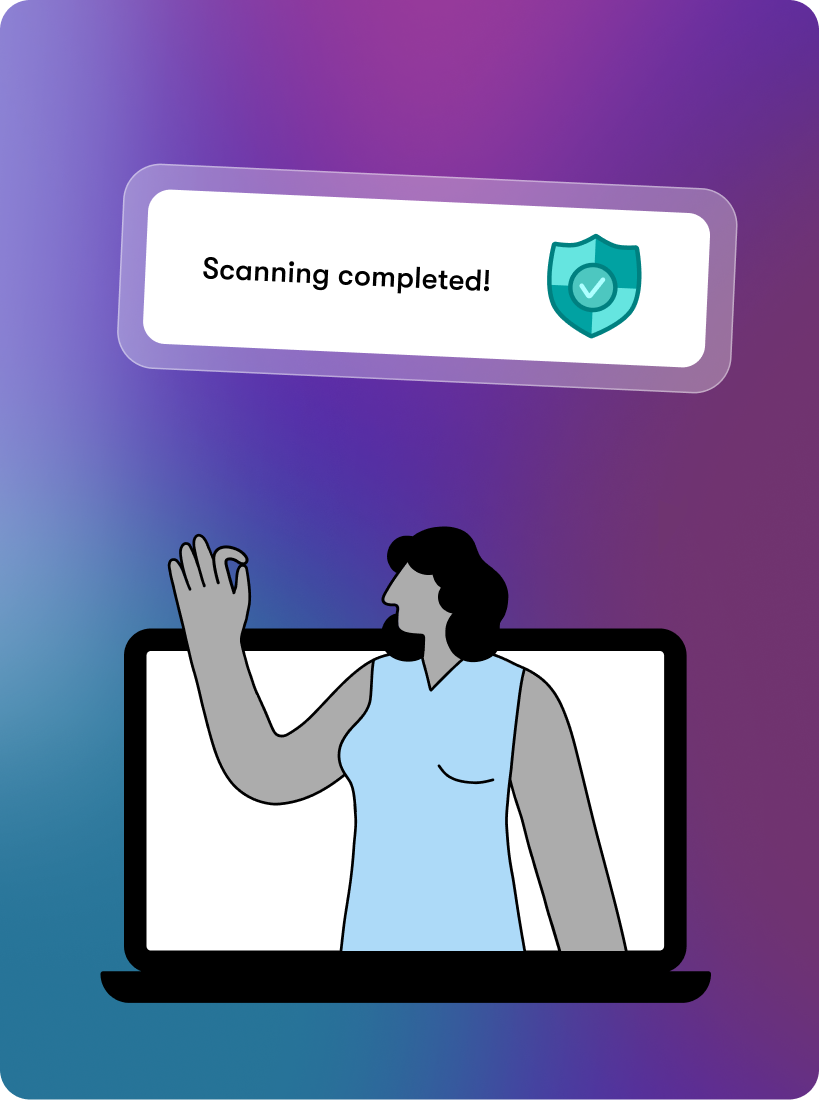 Aalto mobile app UI of home front door, confetti and the word Congratulations at the top and the home name below with the label of sold