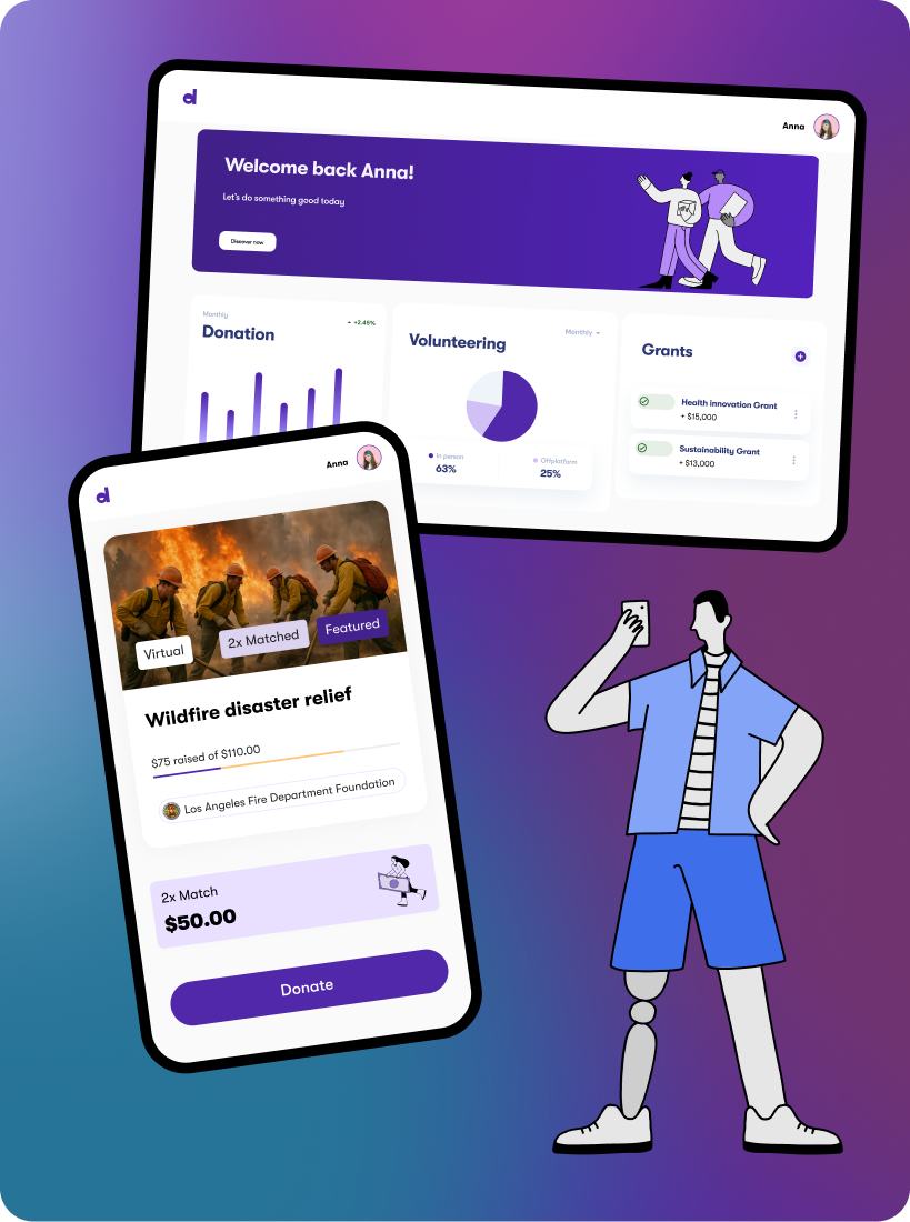Mobile screen showing a kitchen with a virtual tour badge