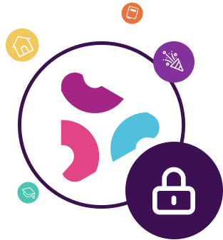 Financial forecasting UI element image.