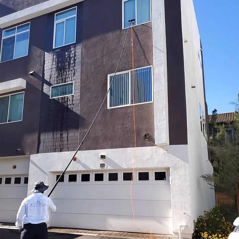 Residential water fed window cleaning in Phoenix, AZ
