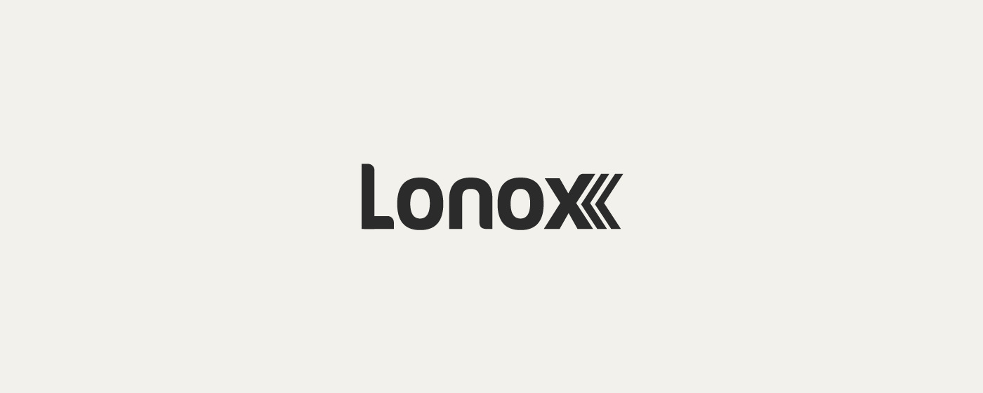 Logo Lonox Facility mit Winkeln als Signatur der Marke