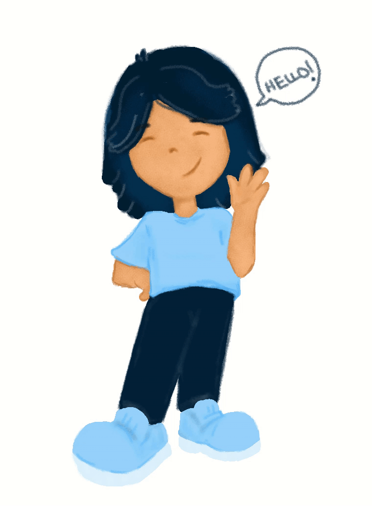 Animated version of Adarshya waving at you