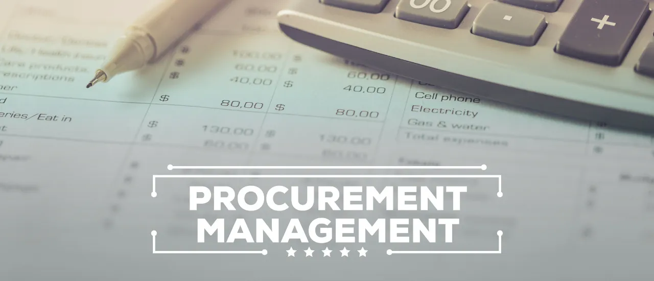 Purchase management in banking and finance operations 