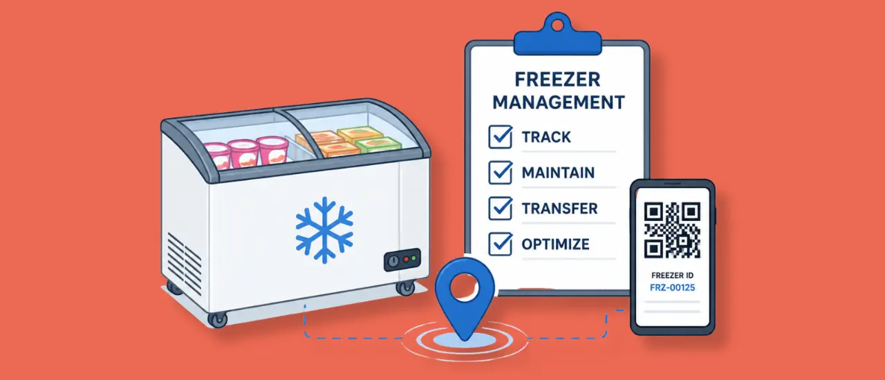 Freezer management software tracking chocolate and food freezers