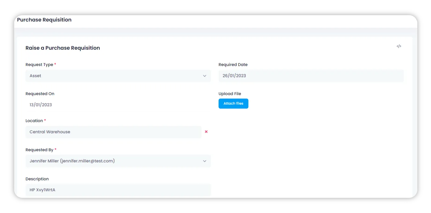 eam dashboard
