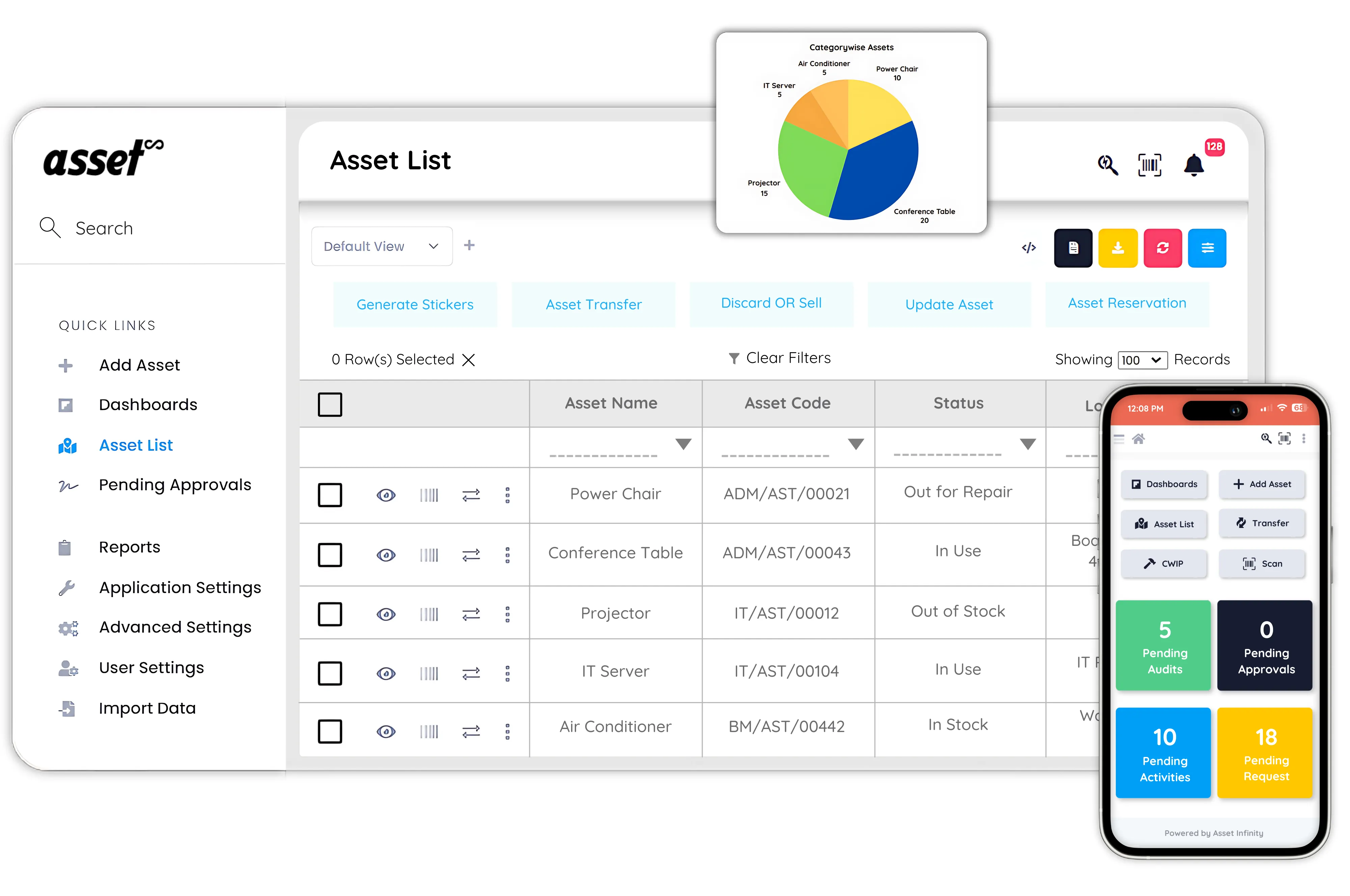 Asset Infinity's Asset Management Software