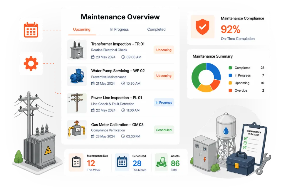 Maintenance Scheduling for Utility Infrastructure