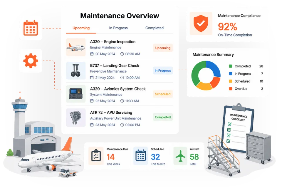 Maintenance Management for Aviation Assets