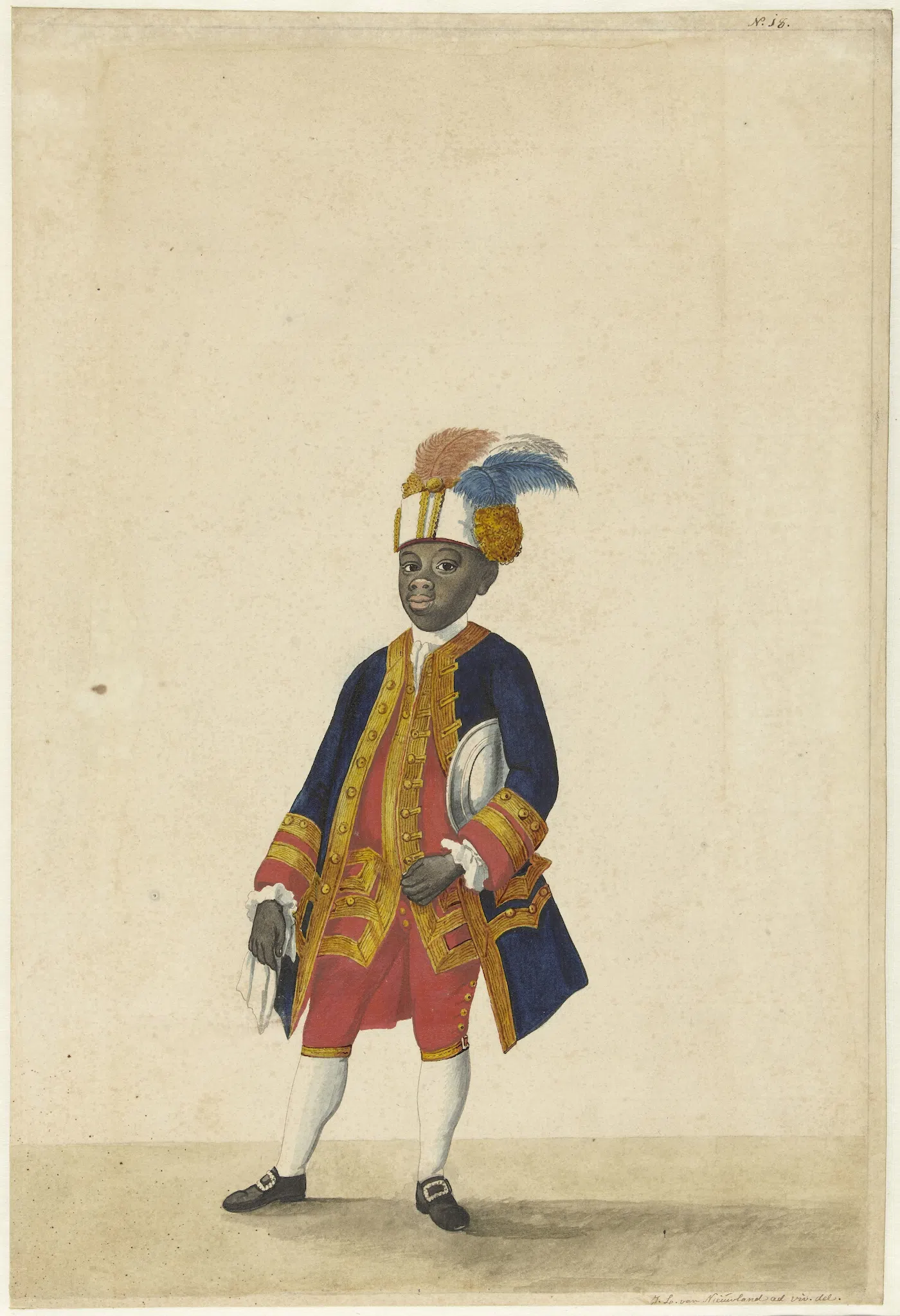 Isaac Lodewijk la Fargue van Nieuwland, Een bediende - vermoedelijk Cupido, 1766 (Coll. Rijksmuseum Amsterdam)