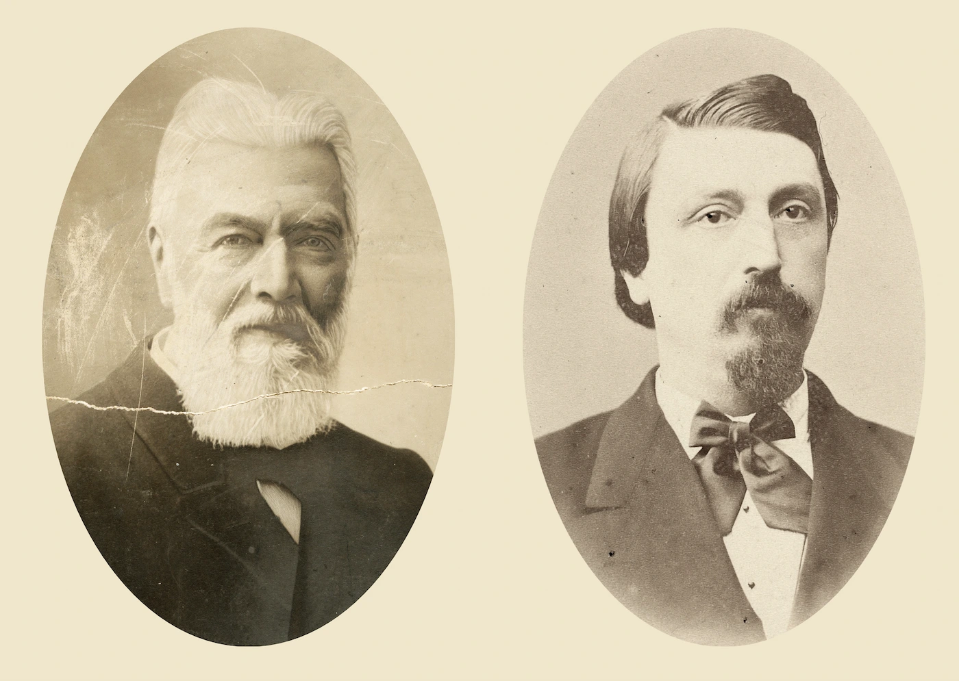 Willem Jan Hakkert, rector van de KHBS in de periode 1882-1903 en Jacob Adriaan Van Hasselt, burgemeester van Apeldoorn van 1872 tot 1897