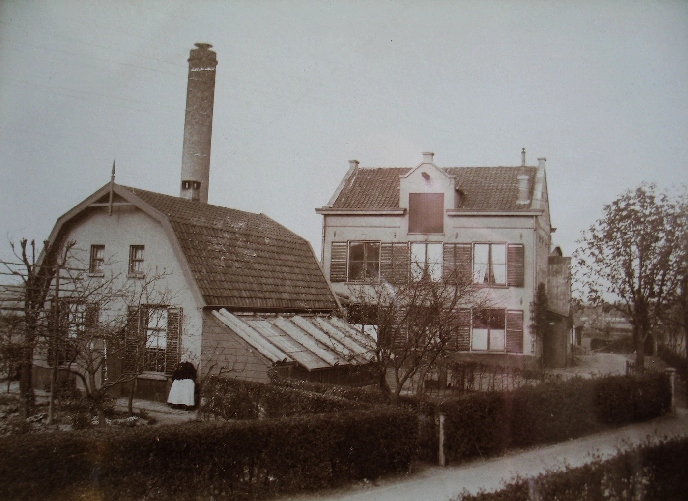 De fabriek in zijn beginjaren, rond 1890