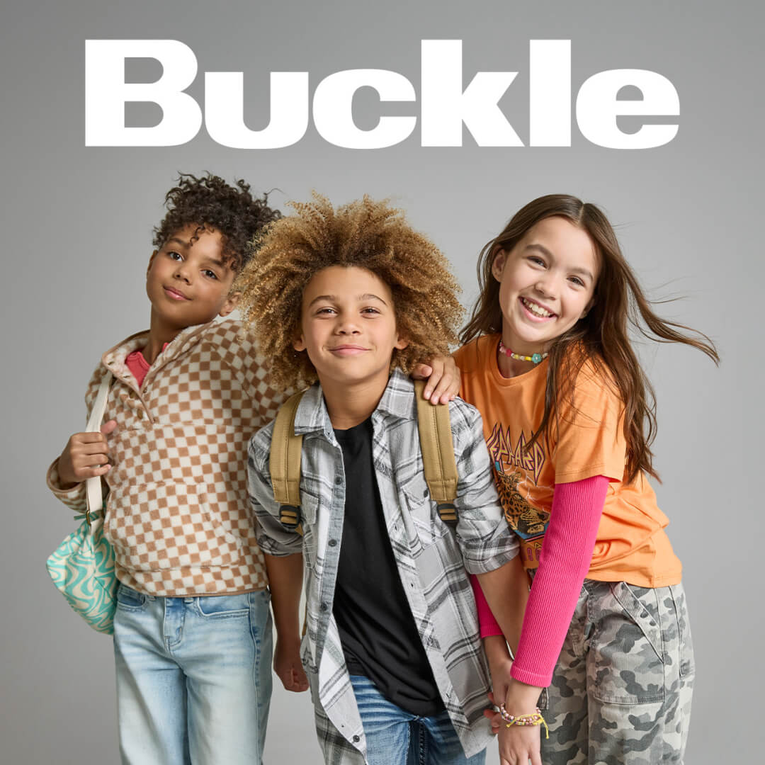 Kids wearing Buckle apparel
