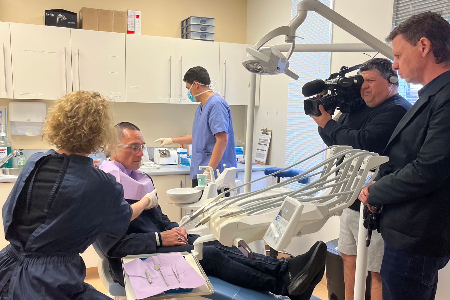 Paddy Gower and film crew visit DCM