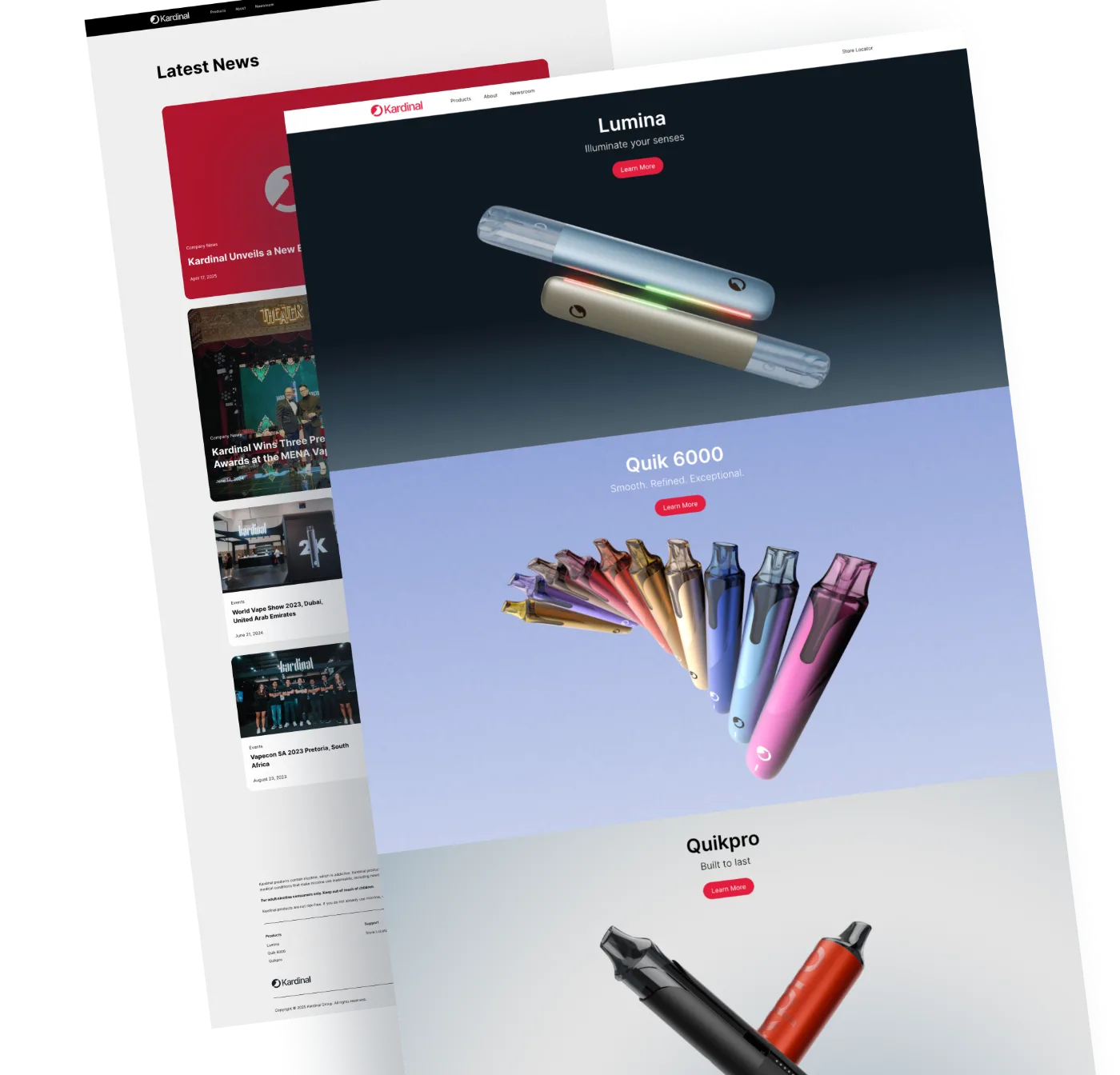 Kardinal website by FlowCreates