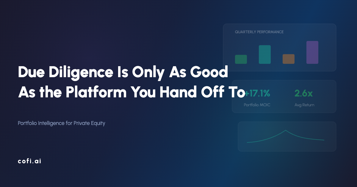 Due Diligence Is Only As Good As the Platform You Hand Off To