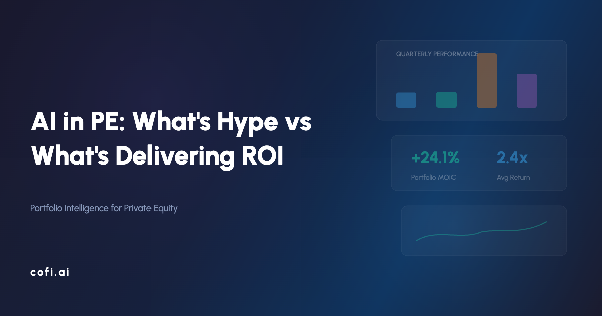 AI in PE: What's Hype and What's Actually Delivering ROI