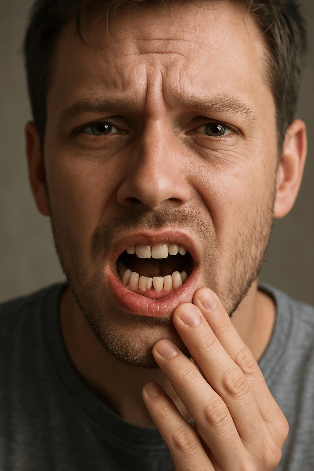 Broken tooth from accident needing emergency dental treatment