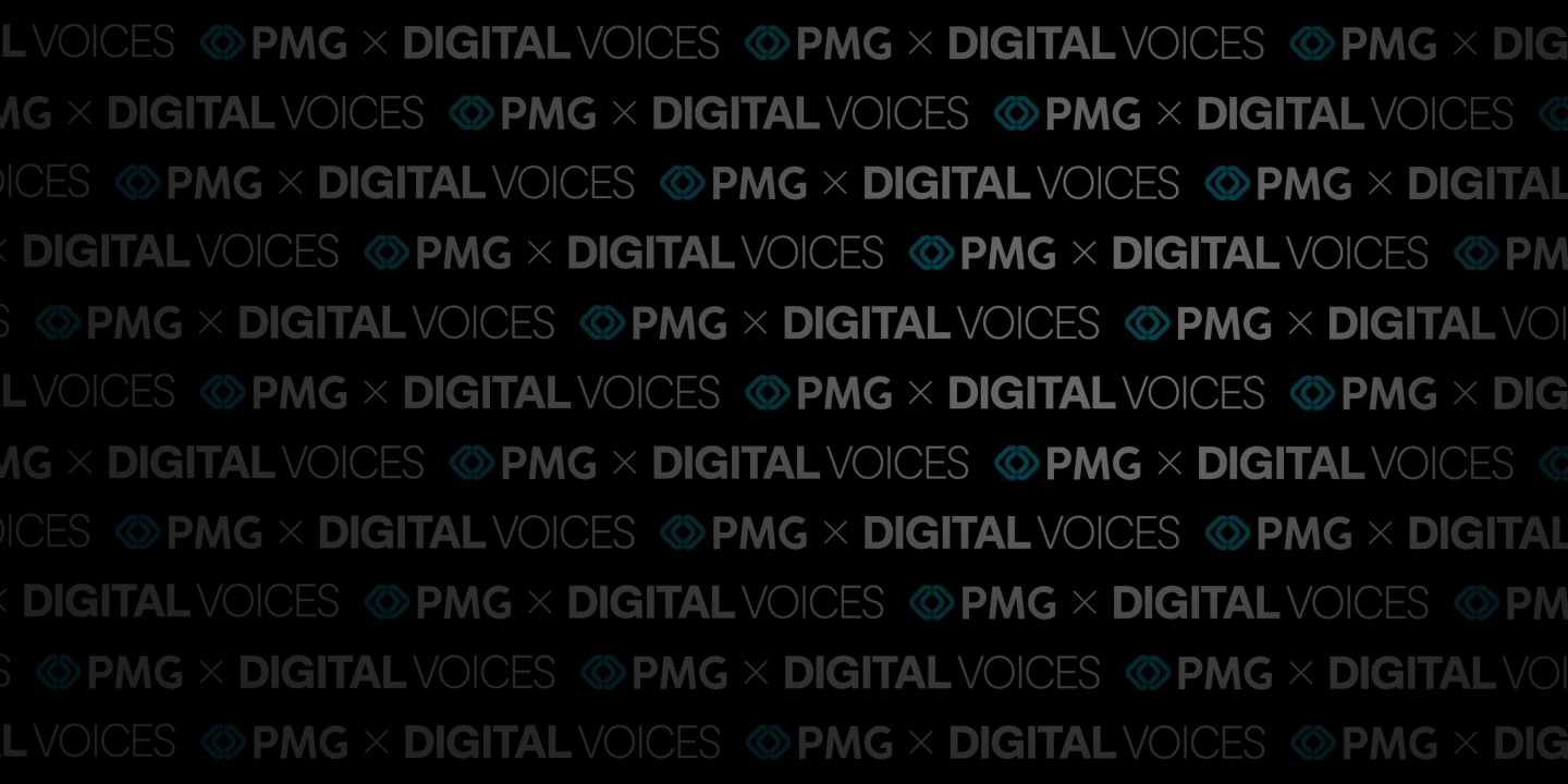 Just in: Digital Voices are now part of PMG