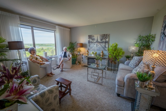 Living room of respite stay 